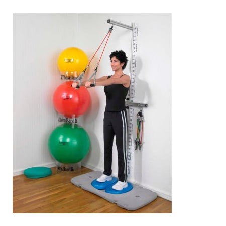 Fabrication Enterprises Thera-Band Professional Wall and Platform Exercise Station 10-1572